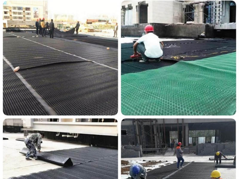 Környezetbarát építési vízvisszatartó vízelvezető panel műanyag lemez HDPE vízelvezető tábla extrudáló gép